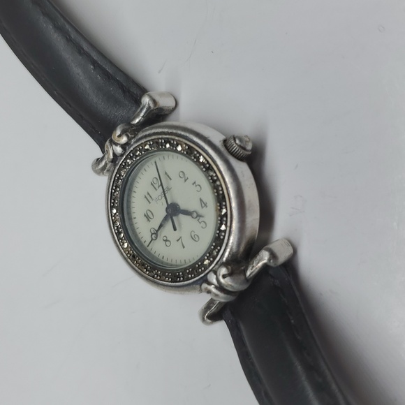 Vintage Fossil ES8646 Watch Black Leather Band - Picture 10 of 12